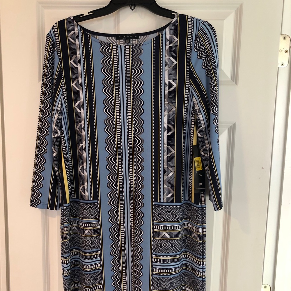 Beautiful blue mix colored dress